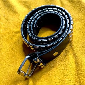 Black studded belt, 42”